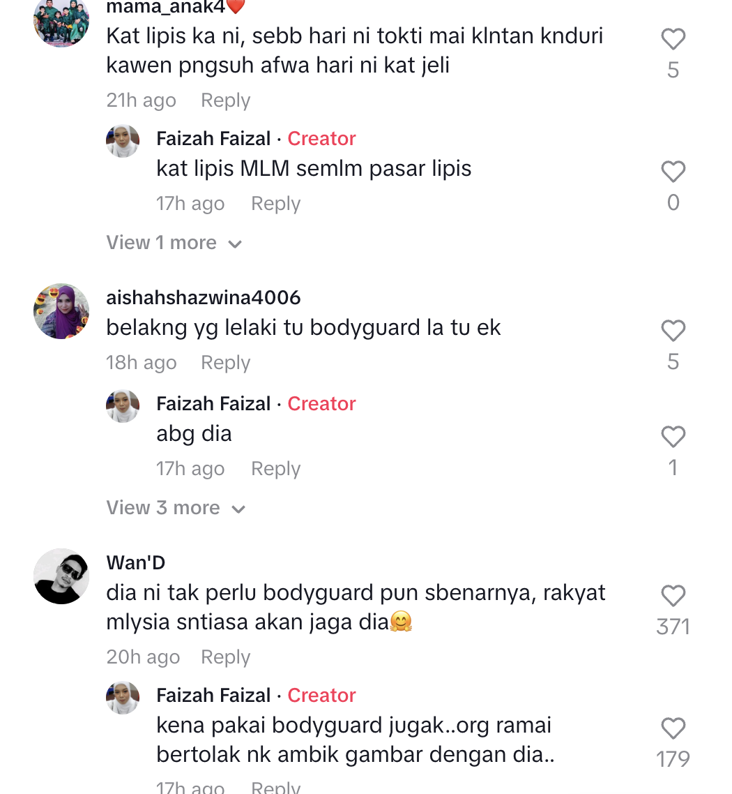 Siti Nurhaliza sempoi pergi pasar malam